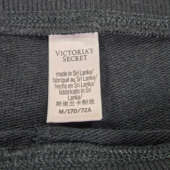 Victoria's Secret Women Medium Black Knit Tank and Shorts Lounge Wear PJ Set EUC - Picture 2 of 10